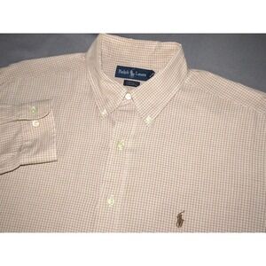 Men's Polo Ralph Lauren Yarmouth Plaid Button Up Dress Shirt 16.5 - 36/37